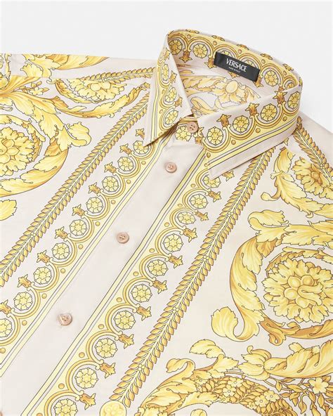 versace jeans barocco|barocco silk shirt.